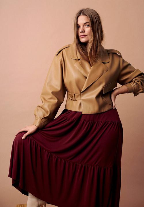 Violeta by Mango - Plus jacket amanda - medium brown