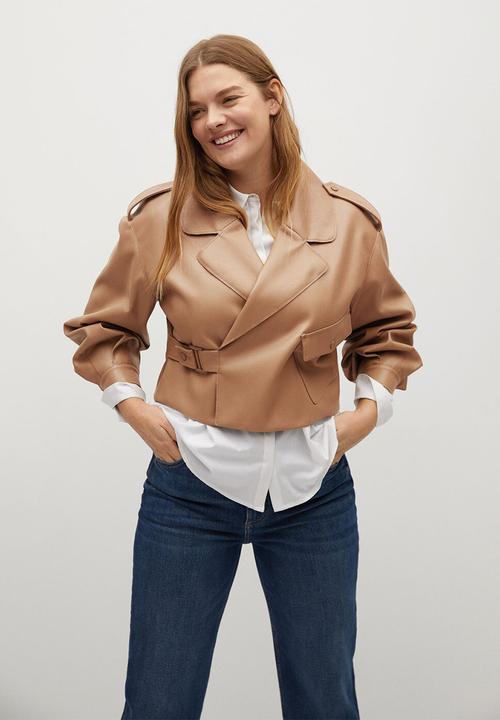 Violeta by Mango - Plus jacket amanda - medium brown