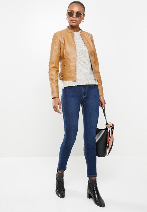 Vero Moda - Love short coated jacket - brown