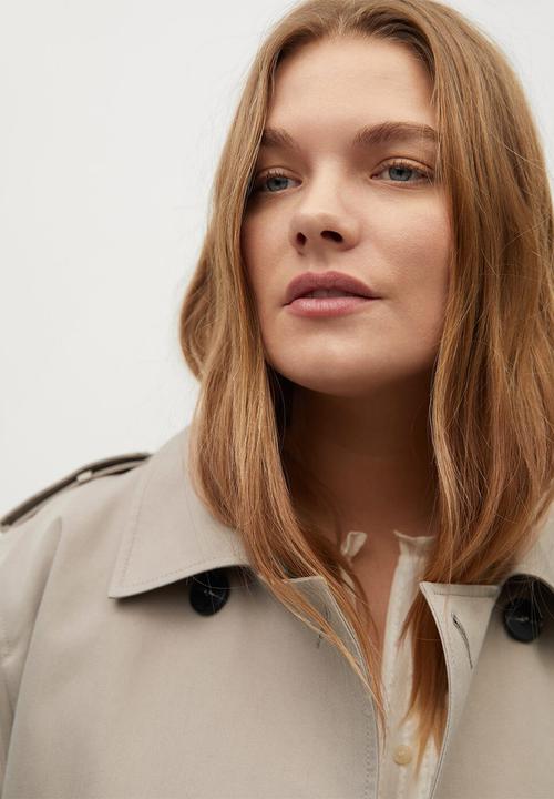 Violeta by Mango - Trench coat snow8 - light beige