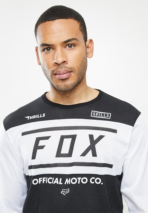 Fox - Official airline long sleeve  - white & black 
