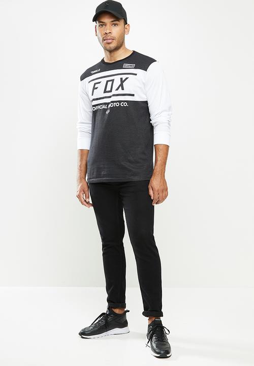 Fox - Official airline long sleeve  - white & black 