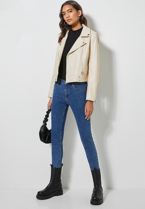 Superbalist - Biker jacket - ivory