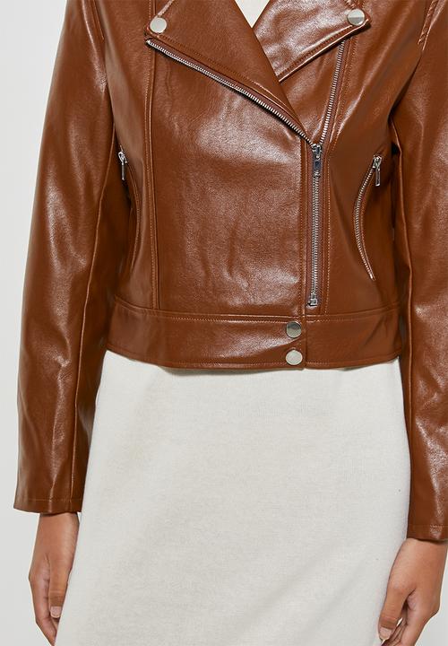 Superbalist - Biker jacket - tobacco