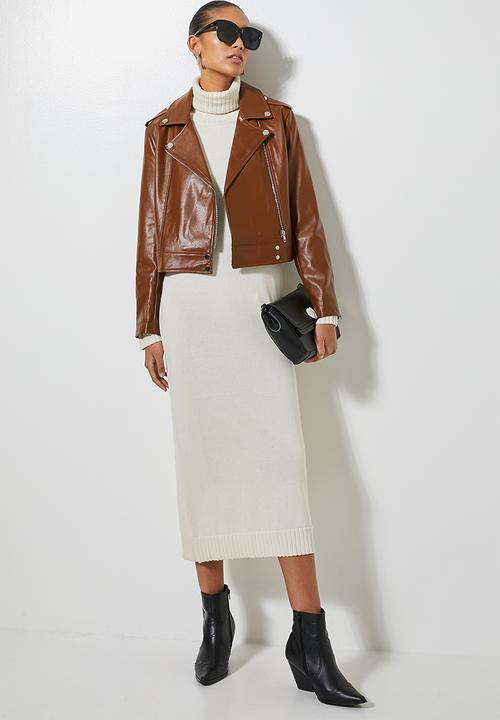 Superbalist - Biker jacket - tobacco