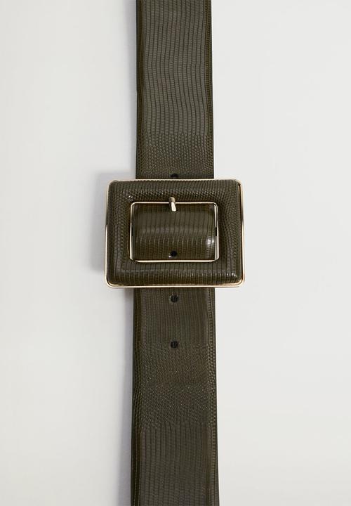 Violeta by Mango - Dan belt - green