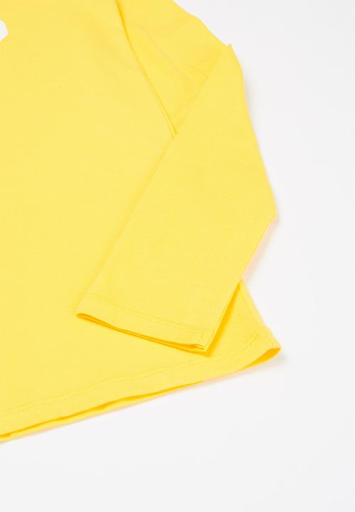 GUESS - Triangle brick crew tee - yellow