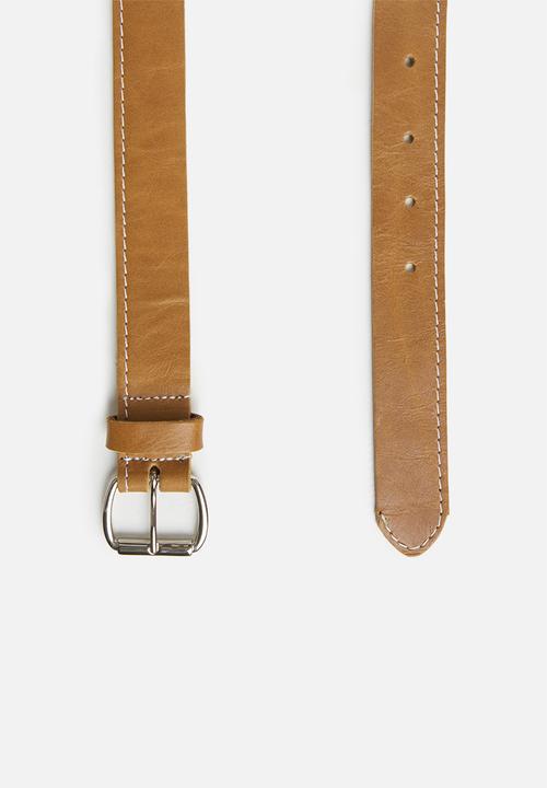 Superbalist - Boston leather belt - tan