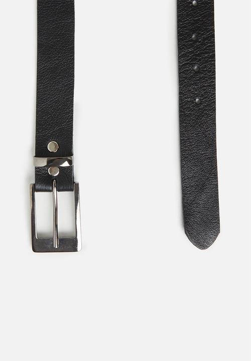 Superbalist - Denver leather belt - black