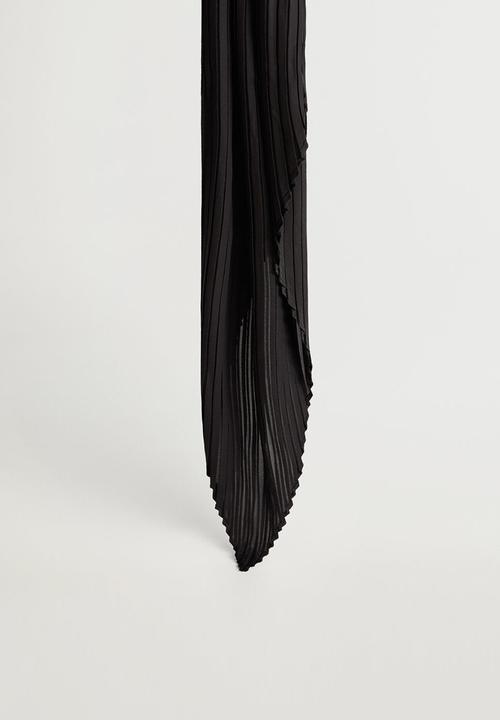 Violeta by Mango - Plain neck scarf / black