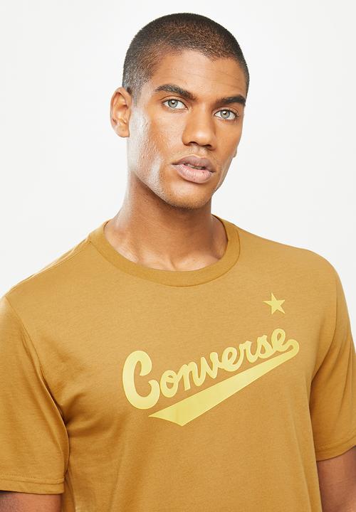 Converse - Scripted logo boost tee - mustard 