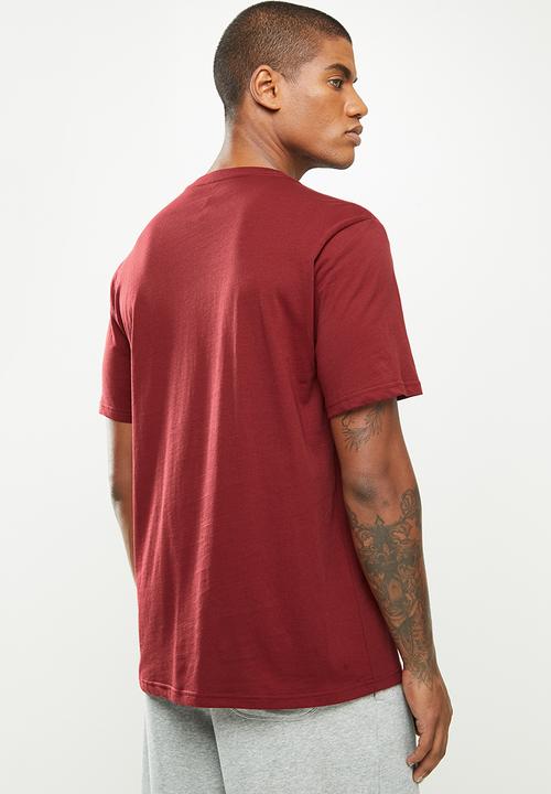 Converse - Scripted logo boost tee - dark red 
