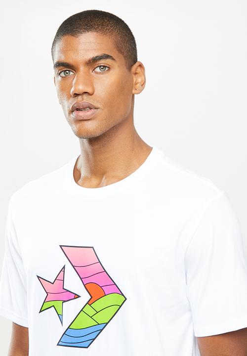 Converse - Summer landscape graphic tee - white