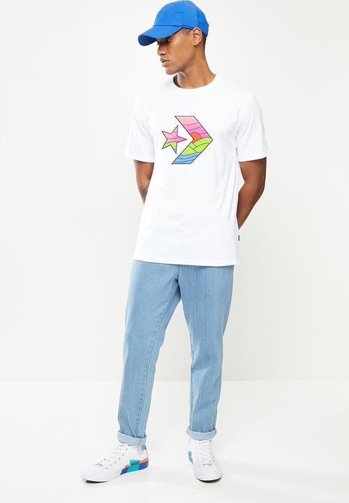 Converse - Summer landscape graphic tee - white