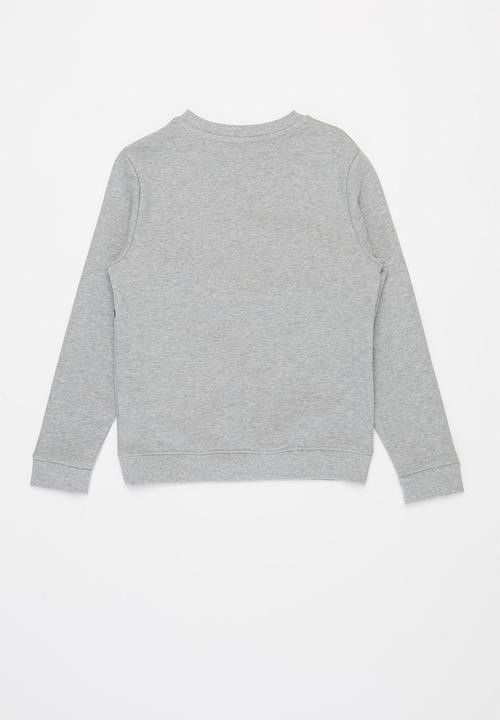 POLO - Boys jackson quilted artwork sweater - grey