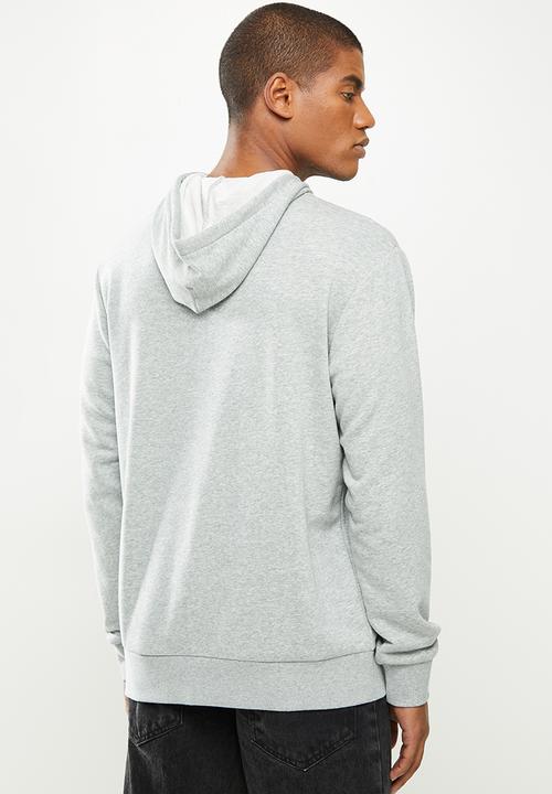 Converse - Converse script french terry pullover hoodie - grey 