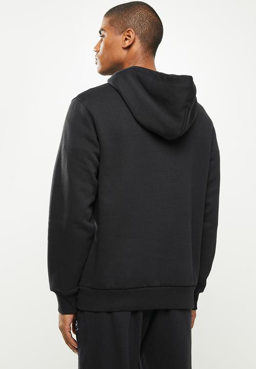 Converse - Embroidered star chevron fleece pullover hoodie - black