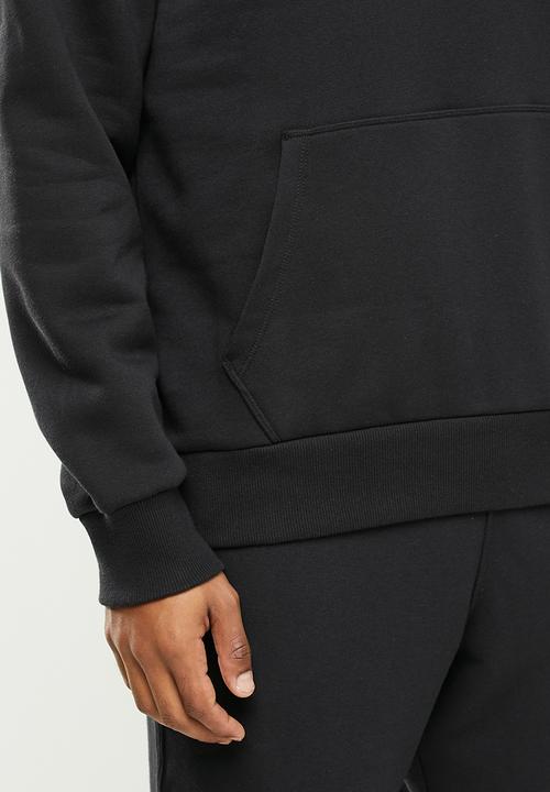 Converse - Embroidered star chevron fleece pullover hoodie - black