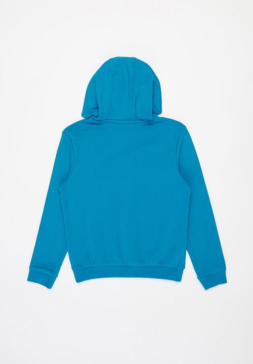POLO - Boys damian debossed hooded sweater - blue