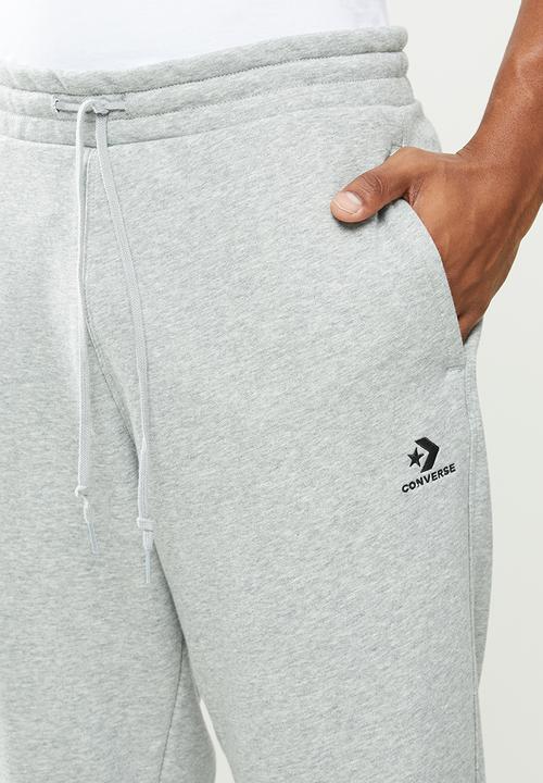 Converse - Converse embroidered star chevron french terry jogger - grey 