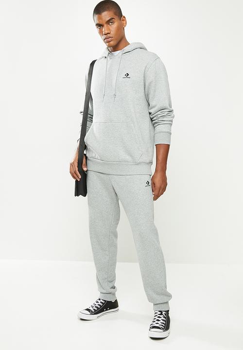 Converse - Converse embroidered star chevron french terry jogger - grey 
