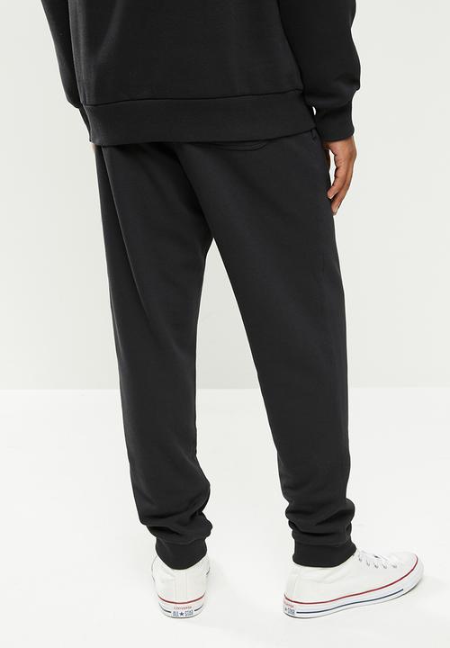 Converse - Converse embroidered star chevron french terry jogger - black