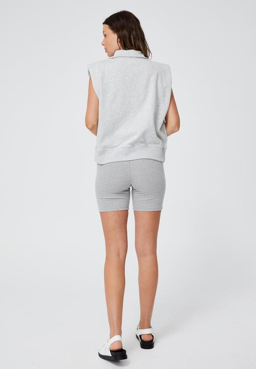 Cotton On - Kora collared sleeveless pullover - light grey marle
