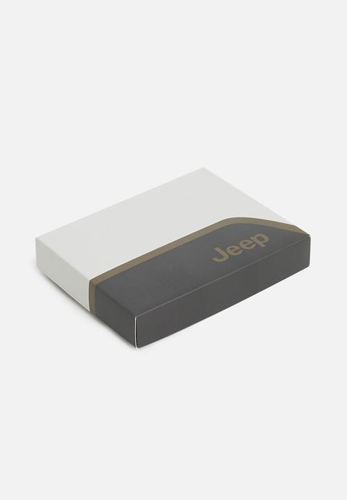 JEEP - Clip zip wallet - brown