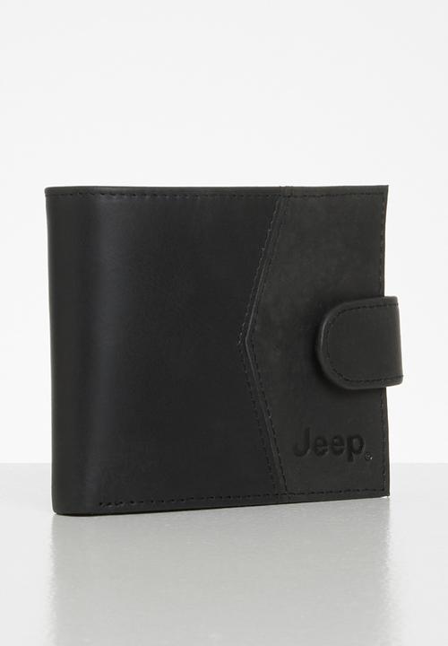 JEEP - Clip zip wallet - black