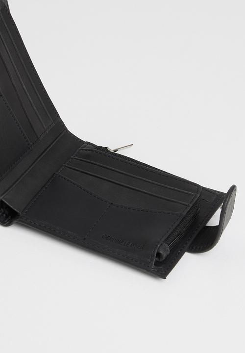 JEEP - Clip zip wallet - black