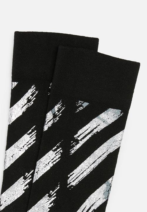 Happy Socks - The silver lining socks - black & silver 