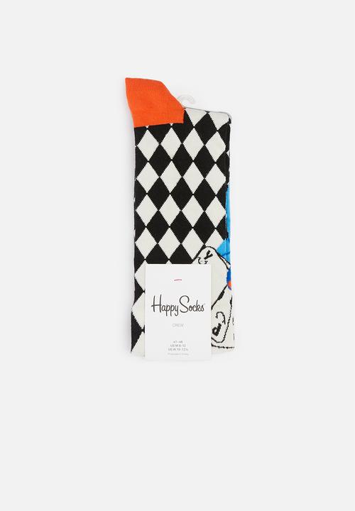 Happy Socks - Lucky winner socks - black & white