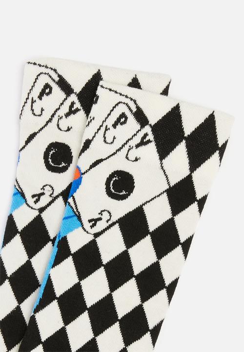 Happy Socks - Lucky winner socks - black & white