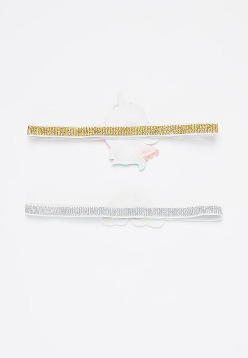 Pop Candy - Girls unicorn/rainbow hair clips - multi