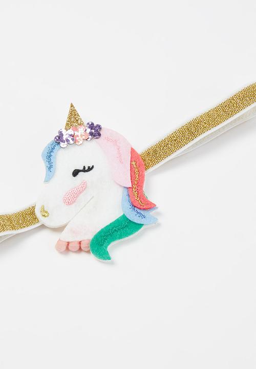 Pop Candy - Girls unicorn/rainbow hair clips - multi