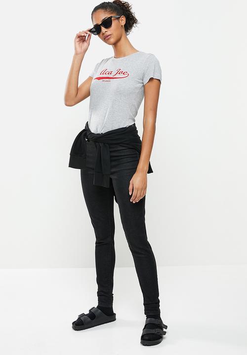 Aca Joe - Crew short sleeve tee - grey melange
