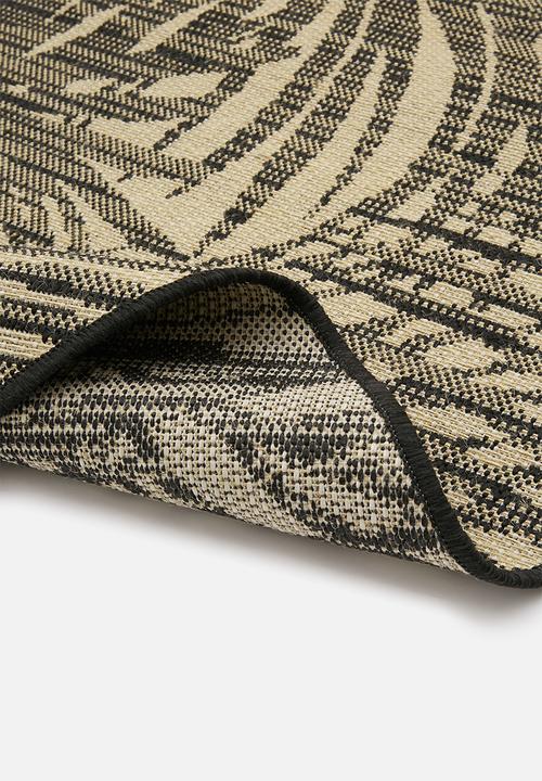 Hertex Haus - Cocos round rug - black