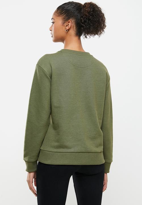 RVCA - Big rvca pullover crew fleece - olive