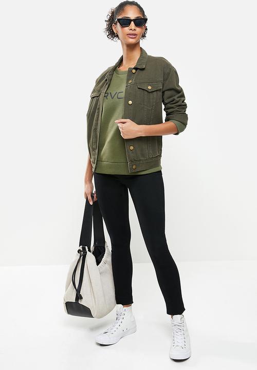 RVCA - Big rvca pullover crew fleece - olive