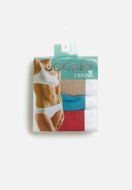 Jockey - 3-pack bikini plain - multi