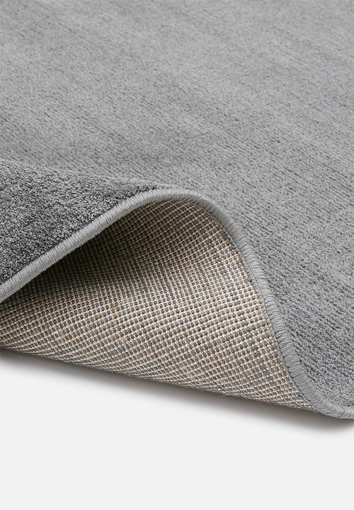 Sixth Floor - Silky micro polyester rug - grey