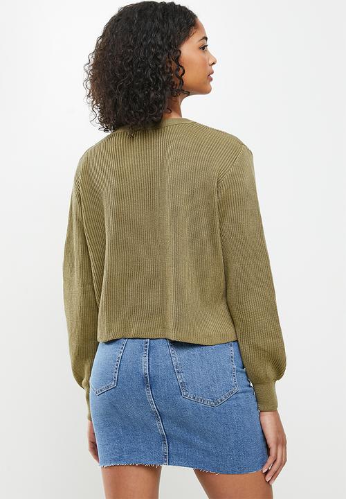 Blake - Boxy pullover - khaki