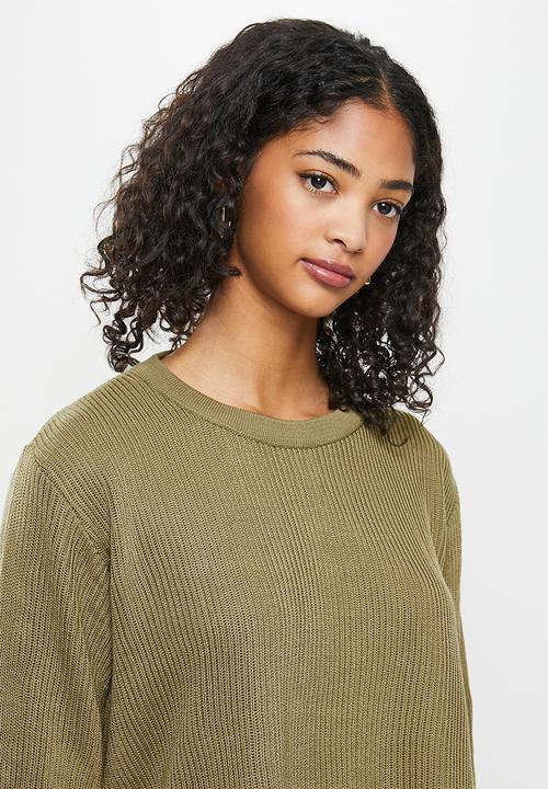 Blake - Boxy pullover - khaki