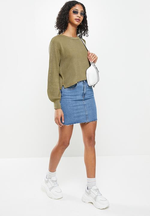 Blake - Boxy pullover - khaki