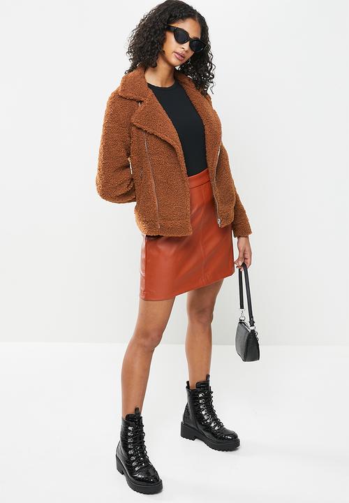 Blake - Teddy jacket - rust
