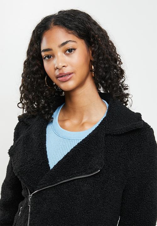 Blake - Teddy jacket - black