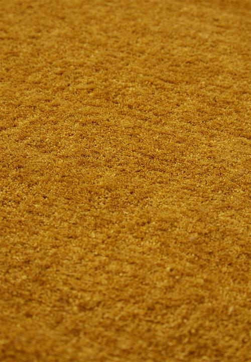 Sixth Floor - Silky micro polyester rug - mustard