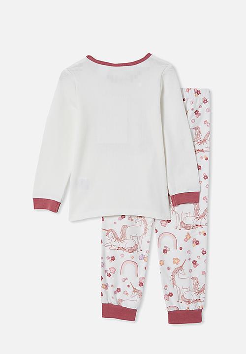 Cotton On - Edith long sleeve pyjama set - vanilla
