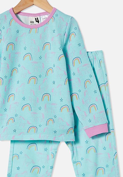 Cotton On - Edith long sleeve pyjama set - blue