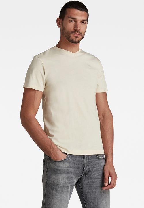 G-STAR - Base-S v-neck short sleeve - ecru